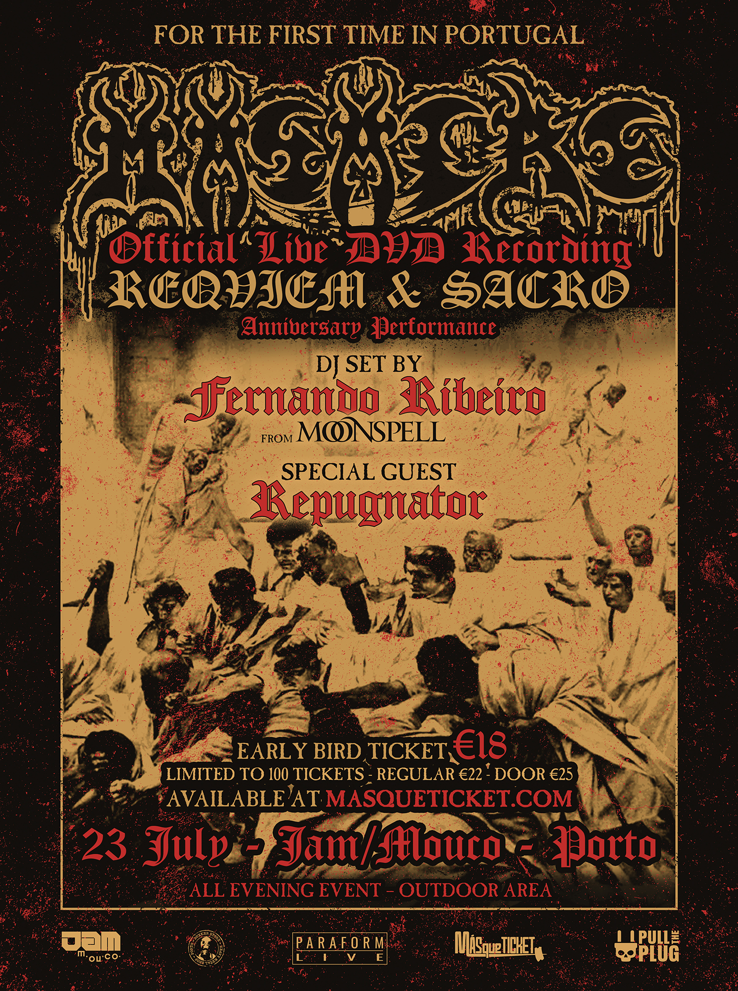 Masacre debutará en Portugal con un show histórico y grabación oficial en vivo
